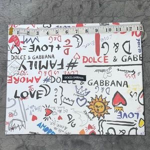 Dolce & Gabbana Empty Shoe Box Tissue Sticker White Graffiti (pre-owned)